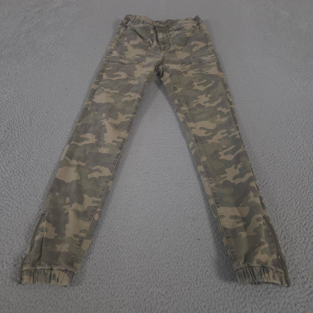 American Eagle Pants‎ Womens 0 Green Camo Ne(x)t Level Stretch Joggers Ankle Zip